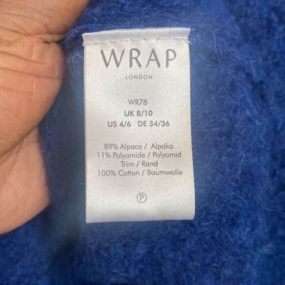 WRAP London Alpaca Blue Sweater 4/6 - Picture 7 of 7